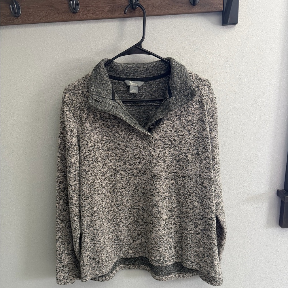 Natural Reflections (medium) Women's Marled Gray Pullover Sweater